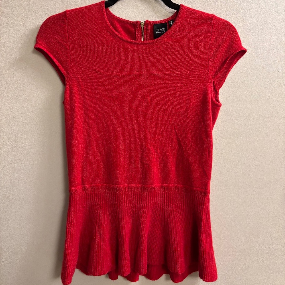 Red cashmere sweater